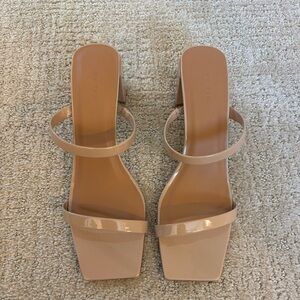 Elegant Nude Strappy Heels